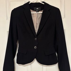H&M Women's Black Blazer Size 2